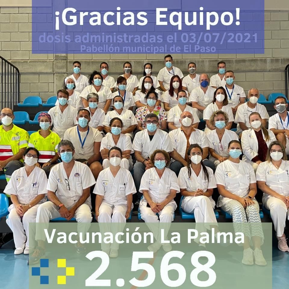 Equipo de vacunación de La Palma.