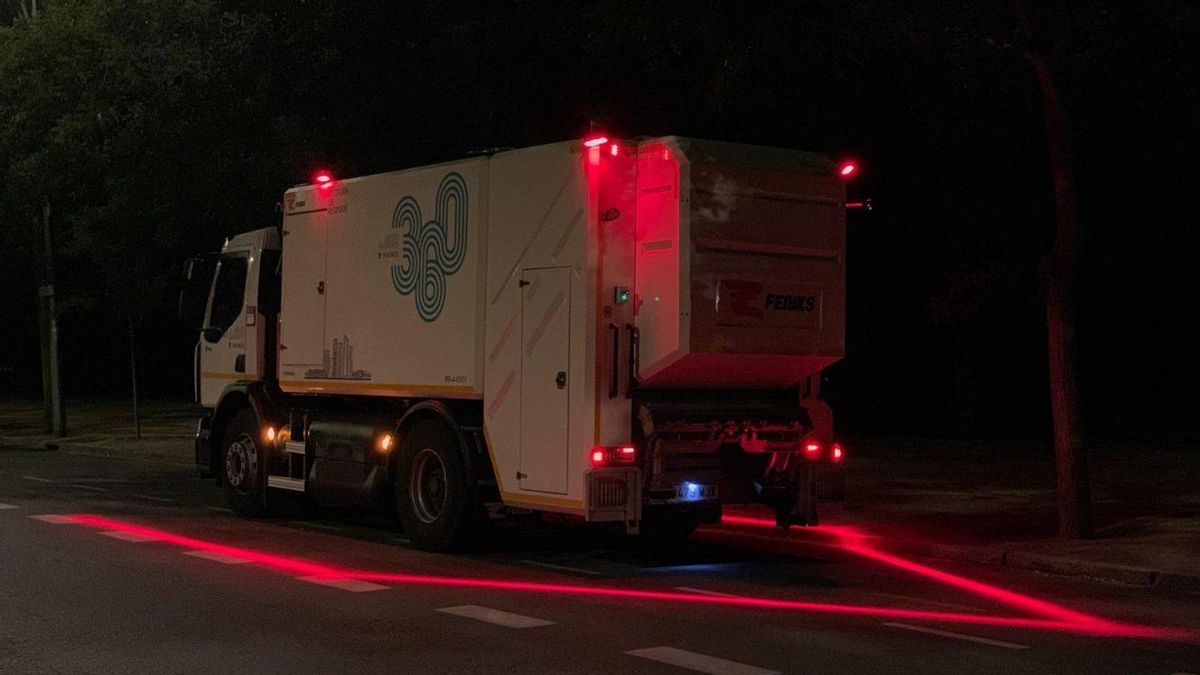 Otra vista del dispositivo lumínico