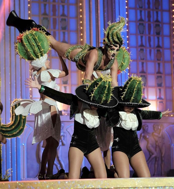 El candidato Drag Aruba, con la fantasía "Cuidado Pepita ¡que pica!