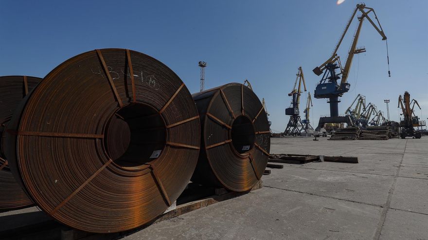 El puerto de Mariúpol en una fotografía del pasado 29 de abril.