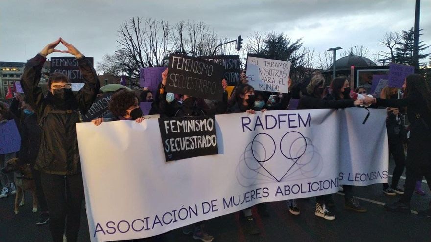 Manifestación del 8M en León, en 2022