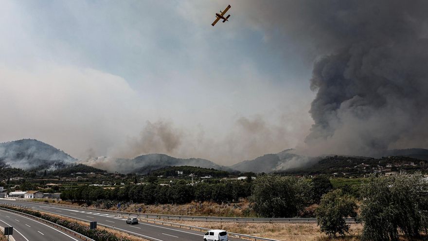 Confinan el municipio de Onda (Castelló) por el humo del incendio de Vall d'Uixó