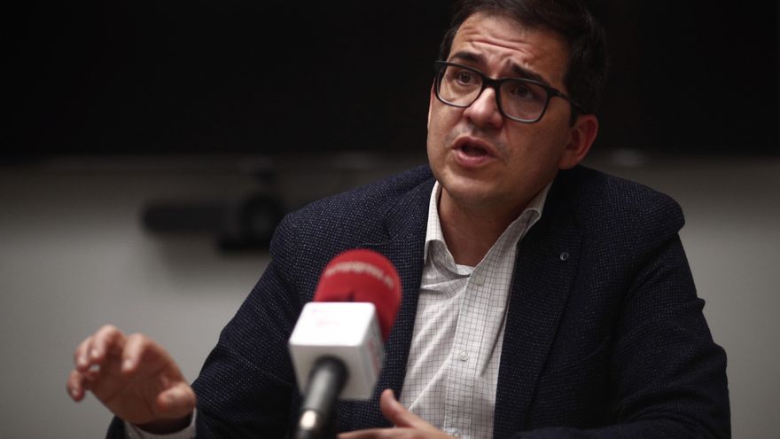 El vicesecretario adjunto de Ciudadanos, José María Espejo-Saavedra, durante una entrevista con Europa Press.