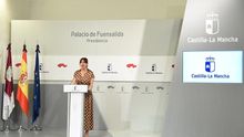 La consejera portavoz de Castilla-La Mancha, Blanca Fernández