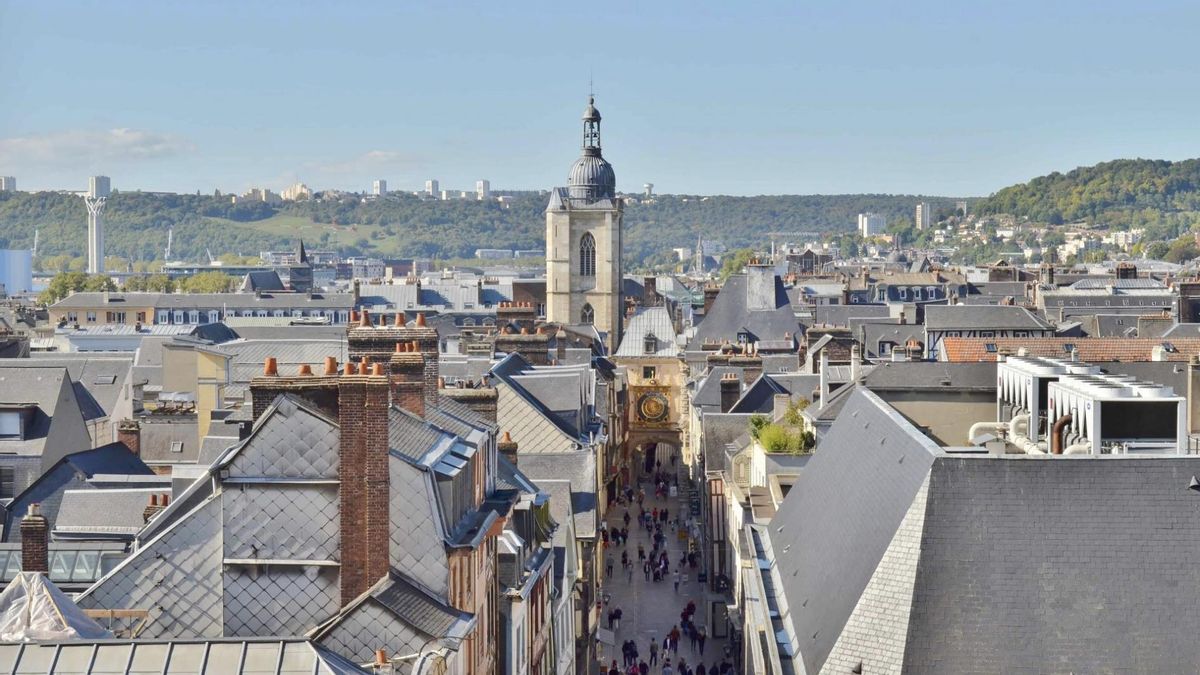 Panorama general de la ciudad de Rouen.