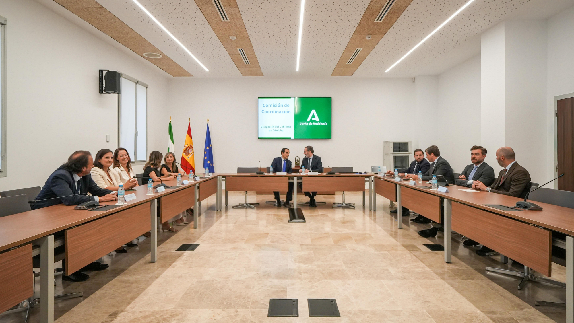 Primera reunión de coordinación del nuevo equipo de delegados territoriales de la Junta de Andalucía en Córdoba