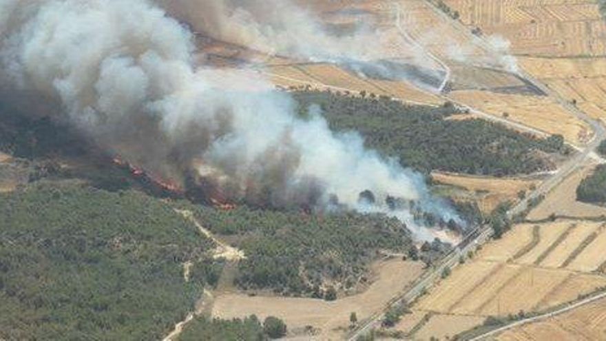 Incendio en Carcastillo, Navarra, este lunes