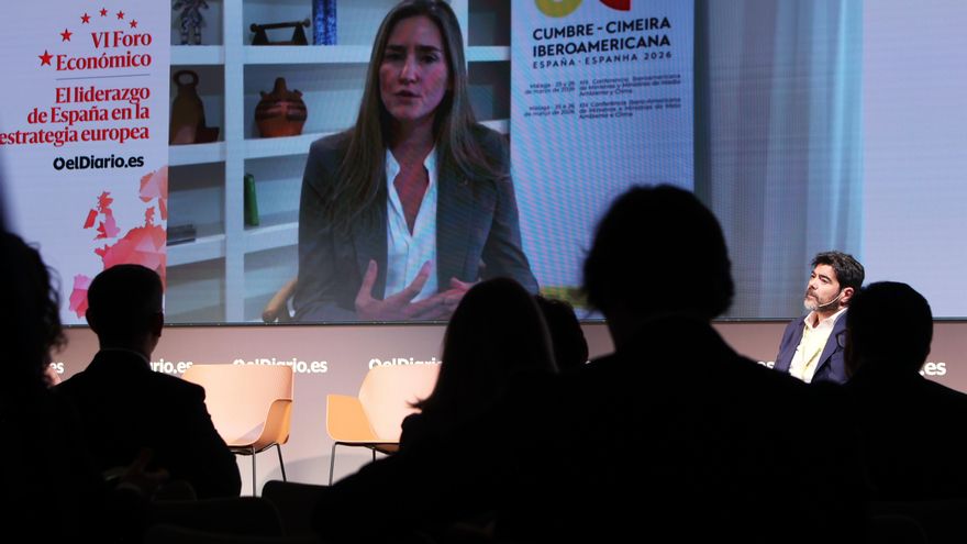 Sara Aagesen, en el Foro Económico de elDiario.es: "Nuestro mayor riesgo es la dependencia de combustibles fósiles, nos hace vulnerables”