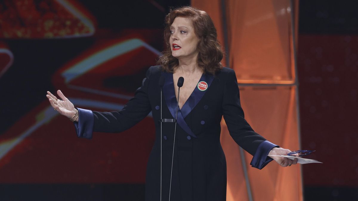 Susan Sarandon alaba a Sánchez en los Goya: "Ver a vuestro presidente hablar con esa lucidez moral me hace sentirme menos sola"