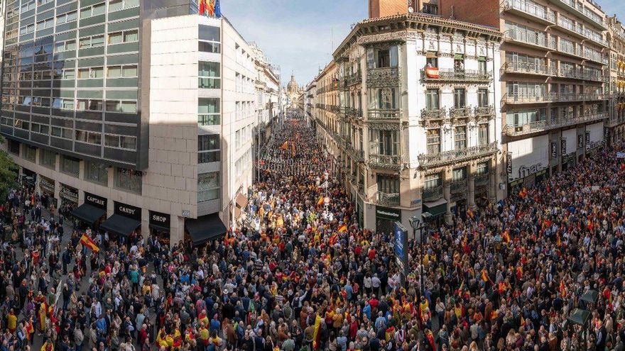 Las protestas contra la aministía reúnen unas 40.000 personas en Zaragoza