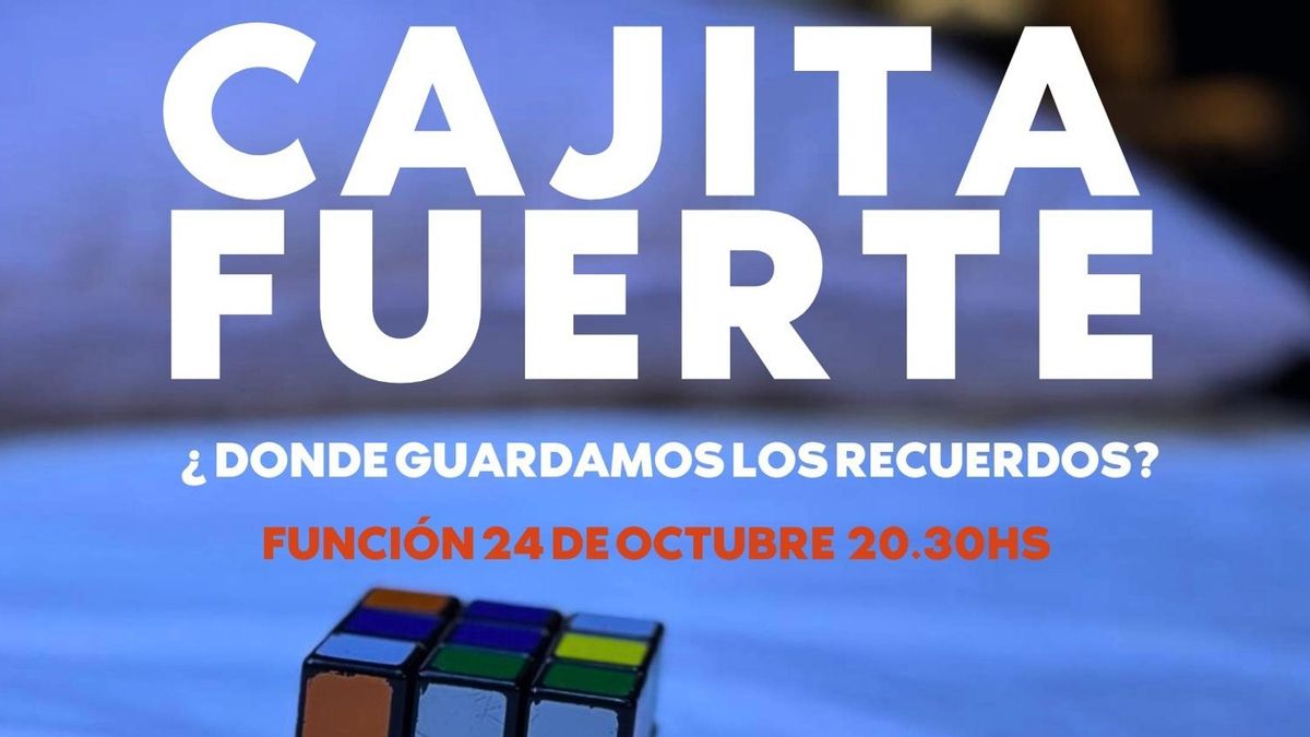 Cartel del estreno de 'Cajita Fuerte', de la compañía La Íntima