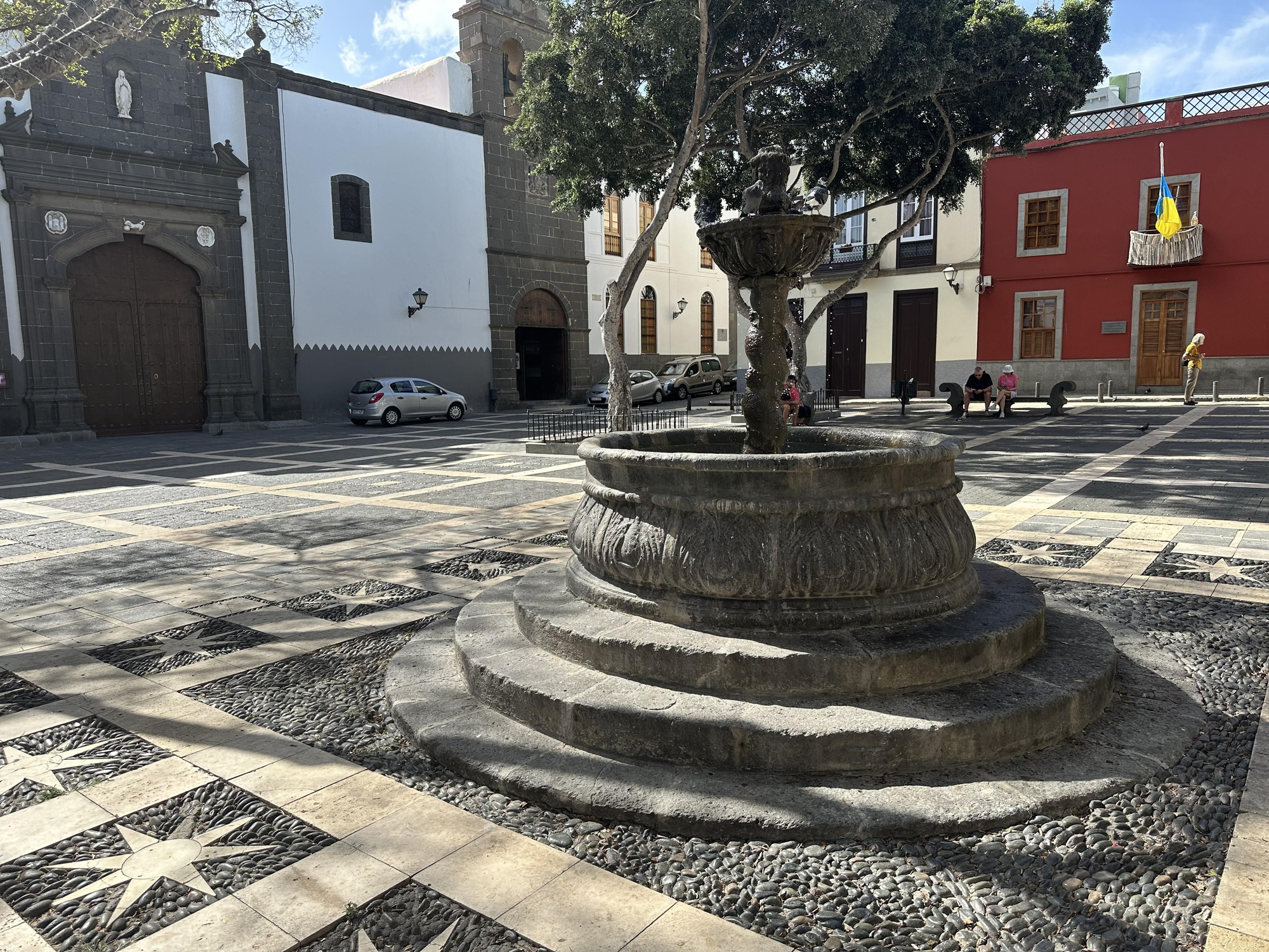 Plaza de Santo Domingo, en el corazón del barrio de Vegueta.