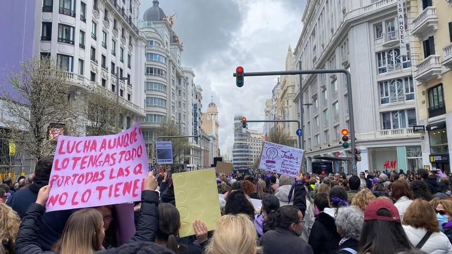 Manifestación del Movimiento Feminista de Madrid el 8M