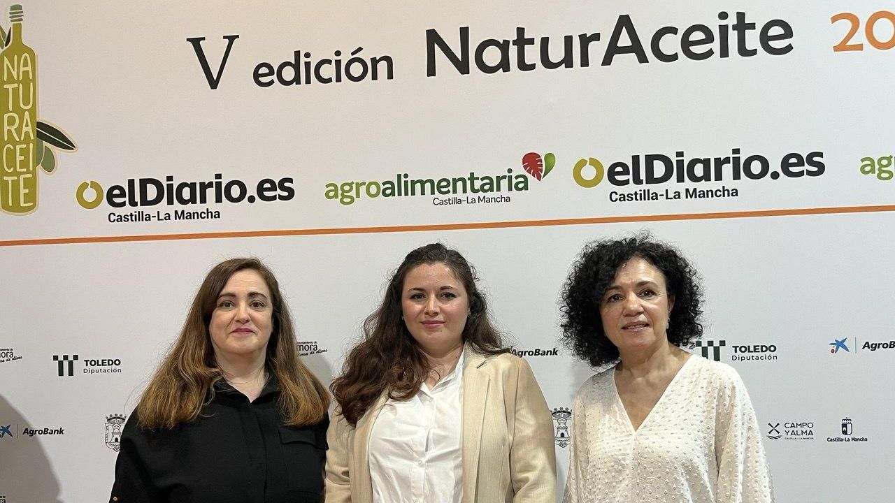 Carmen Bachiller, Carmen López, ingeniera Agrícola y Agroalimentaria, y Pilar Virtudes