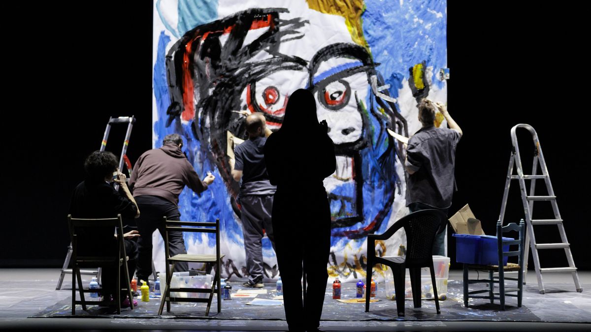 Momento de la representación de 'Lexicón'