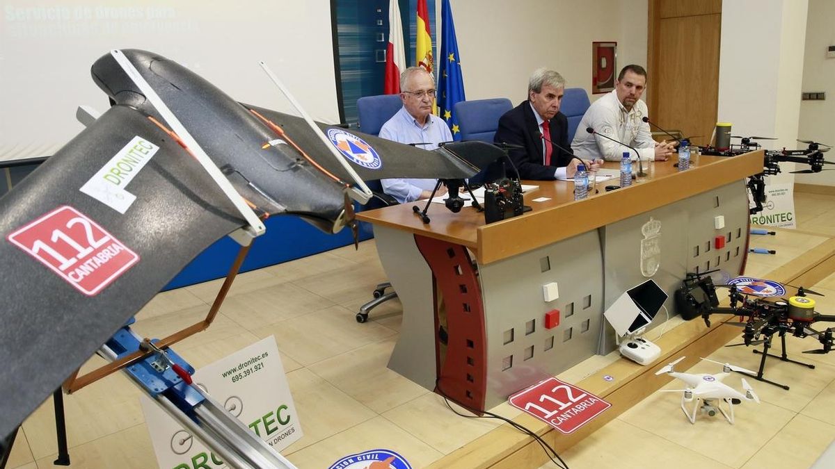 Presentación de los drones que utilizarán los servicios de emergencias.