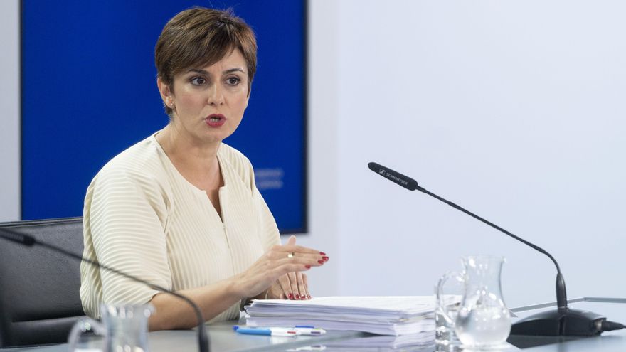 La portavoz del Gobierno, Isabel Rodríguez, en una rueda de prensa posterior a la reunión del Consejo de Ministros.