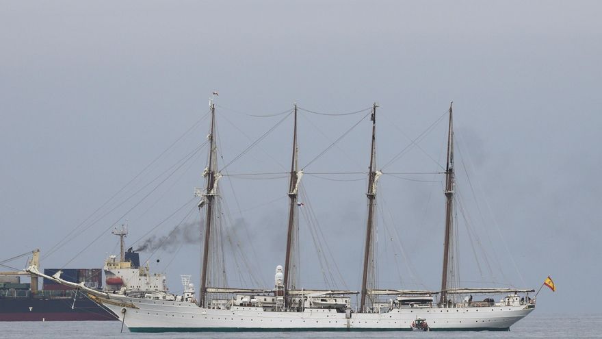El buque escuela Juan Sebastián Elcano llega a Panamá con la princesa Leonor a bordo