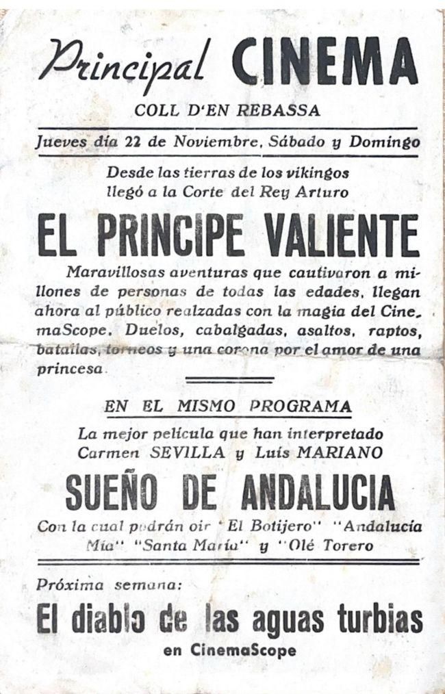 Uno de los carteles publicitarios del Principal Cinema