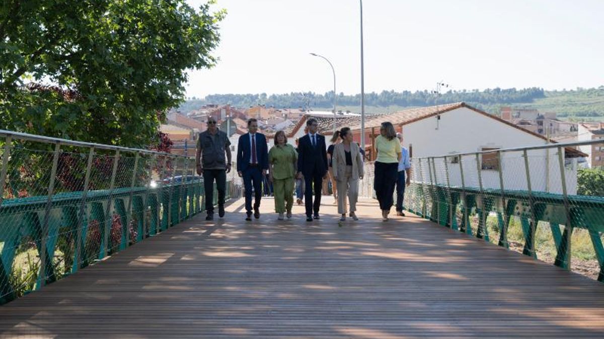 Reapertura del puente metálico de Alberite