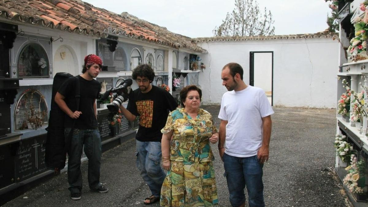 Ana María Campos, en el rodaje del documental.