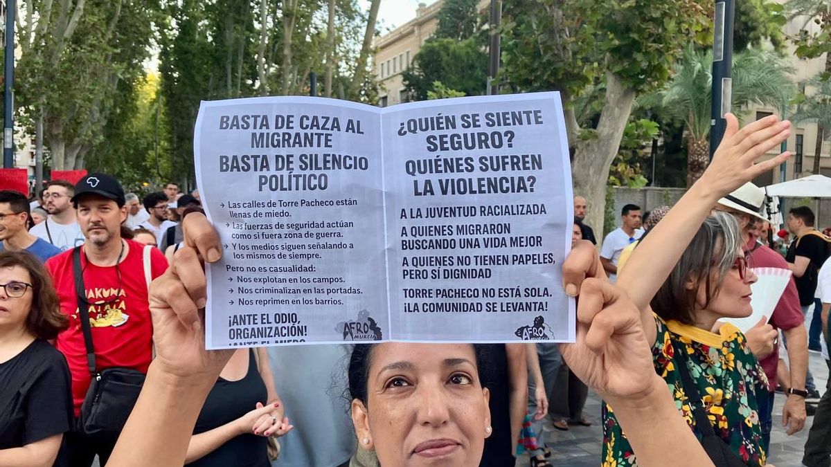 Manifestación antirracista en Murcia