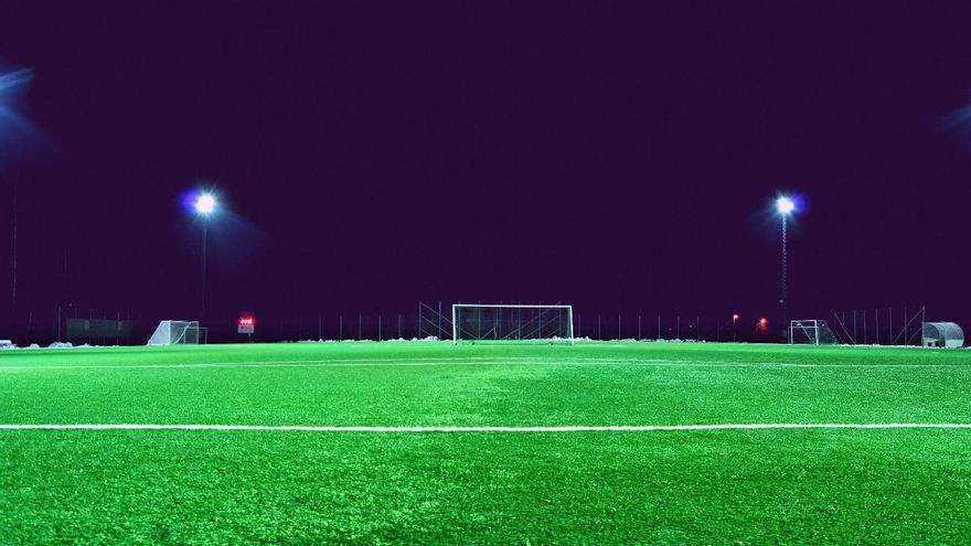 imagen de archivo de un campo de fútbol