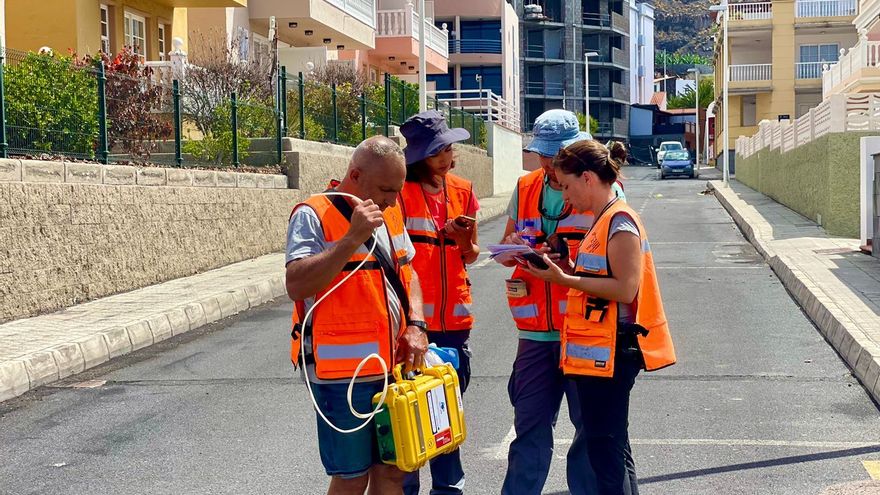 La red de trampas alcalinas en Puerto Naos “es clave” para la gestión  del “peligro volcánico”  del CO2