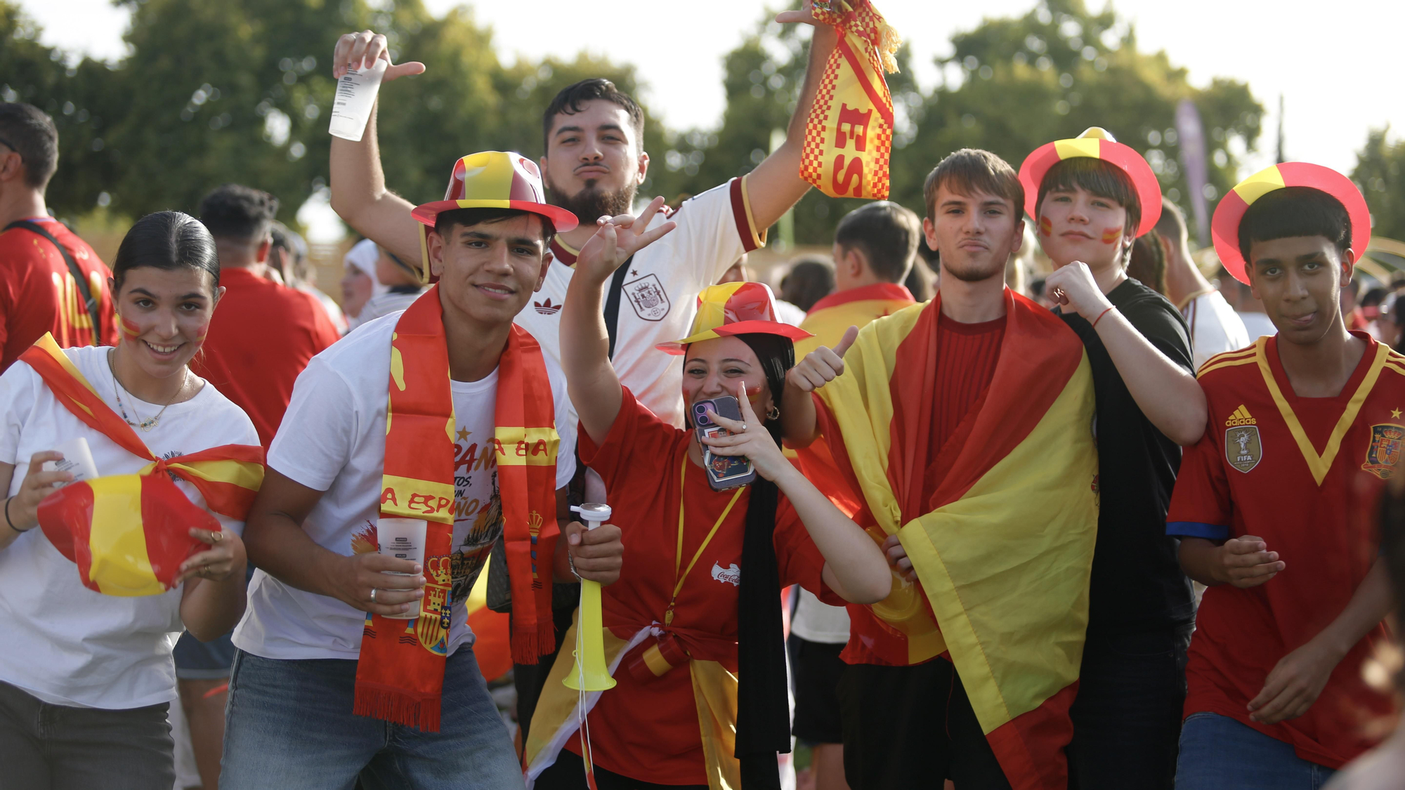 Afición de la selección española en el Córdoba Live