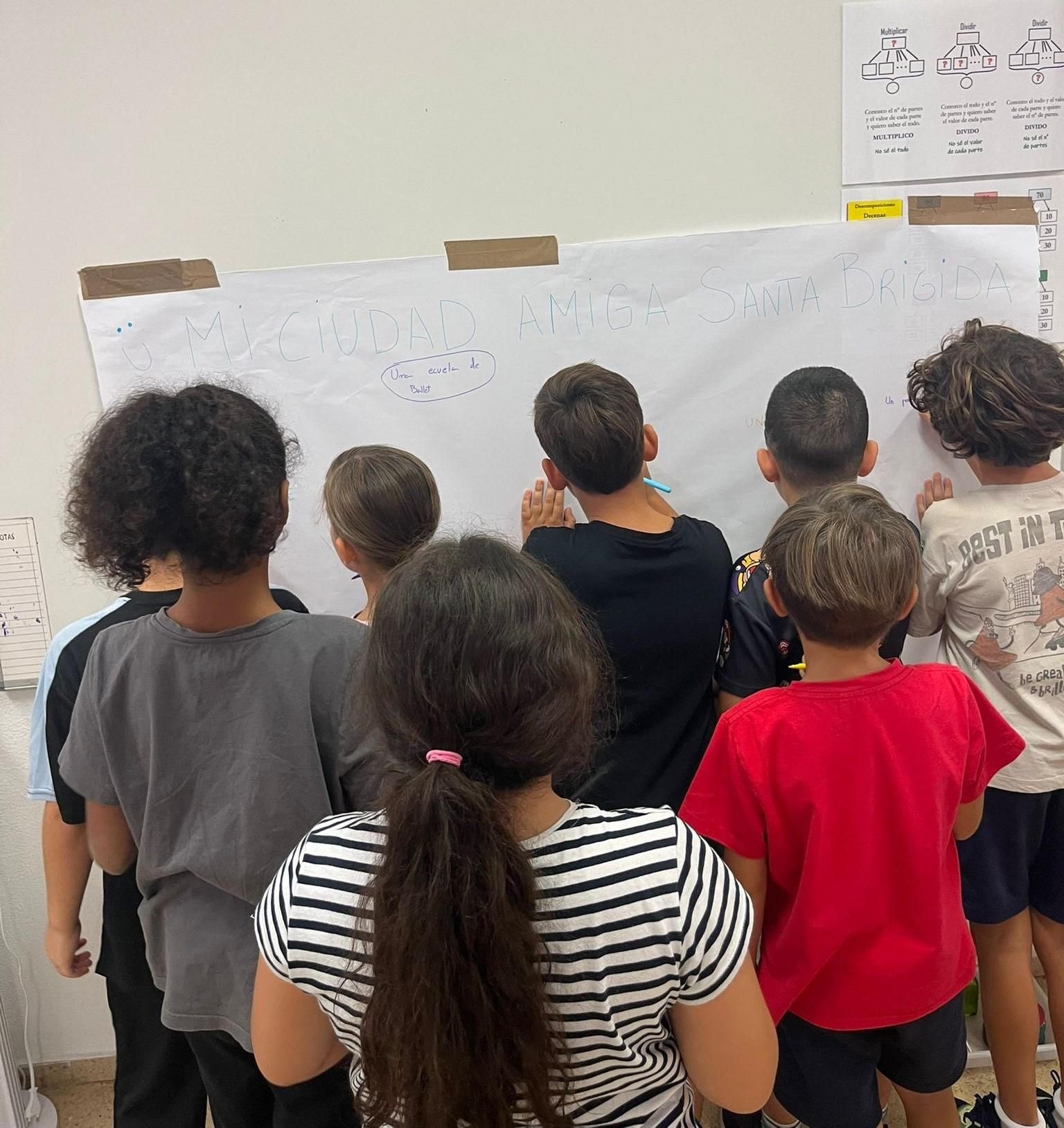 Alumnos de 4º de primaria del CEIP Sataute.