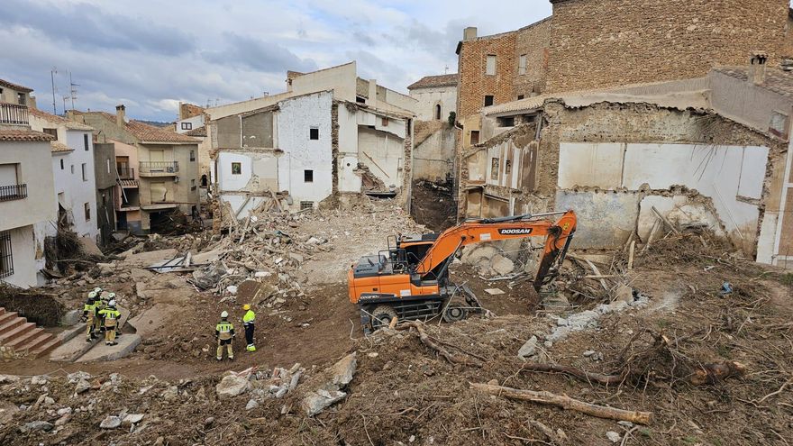 Derribadas cinco de las diez casas con daños estructurales tras las inundaciones en Letur