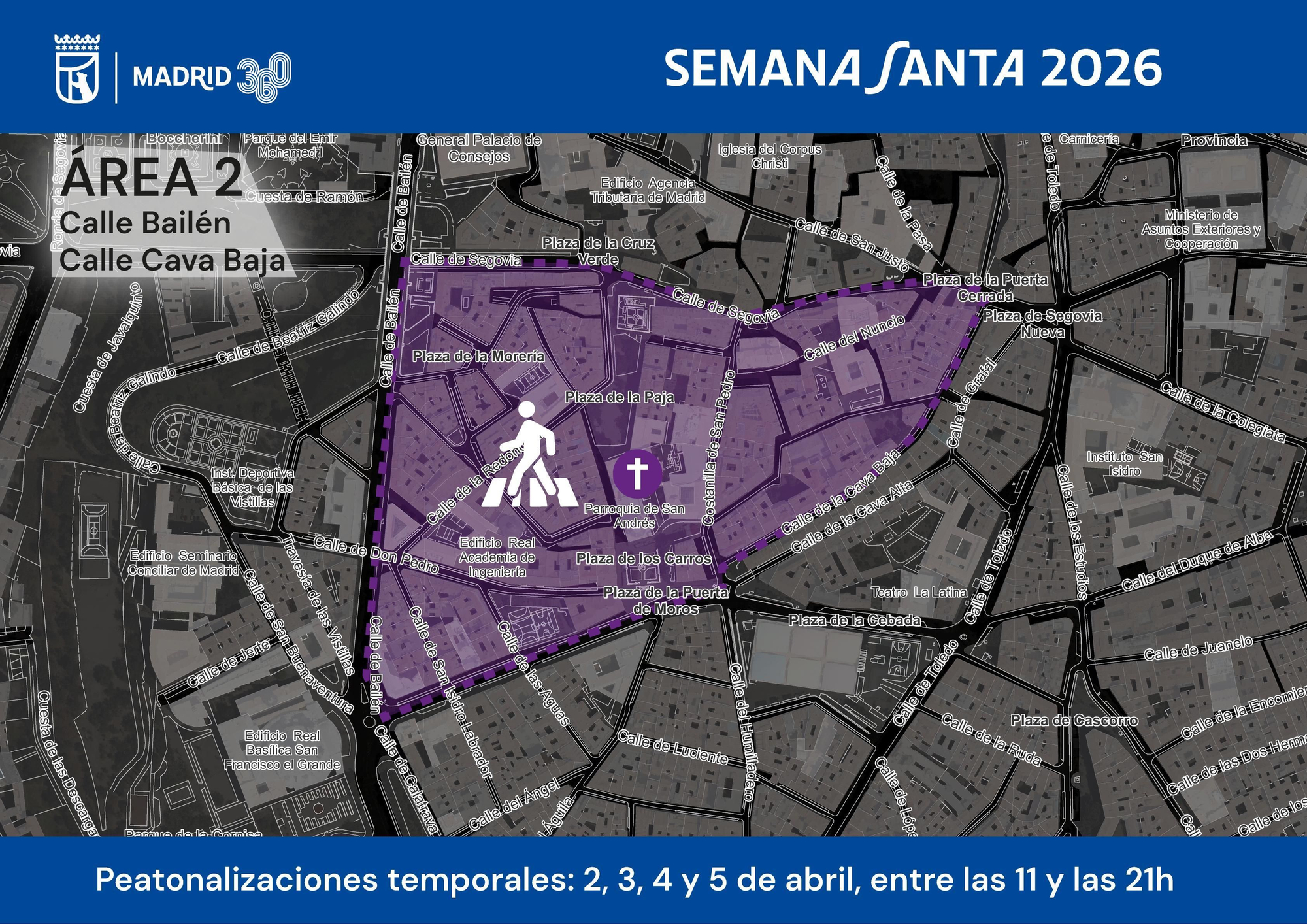 Peatonalización en el entorno de la Cava Baja