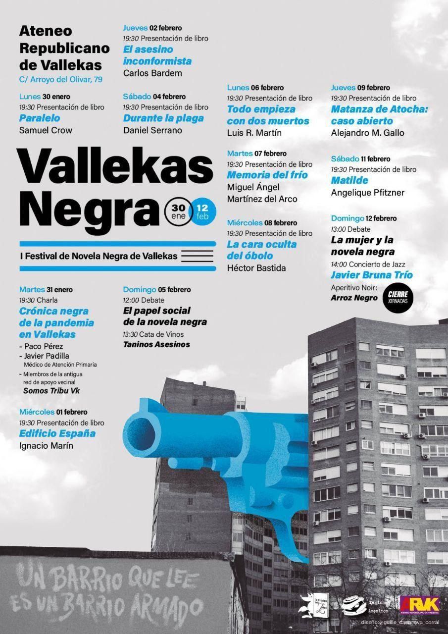 Programación de la I Edición de 'Vallekas Negra'