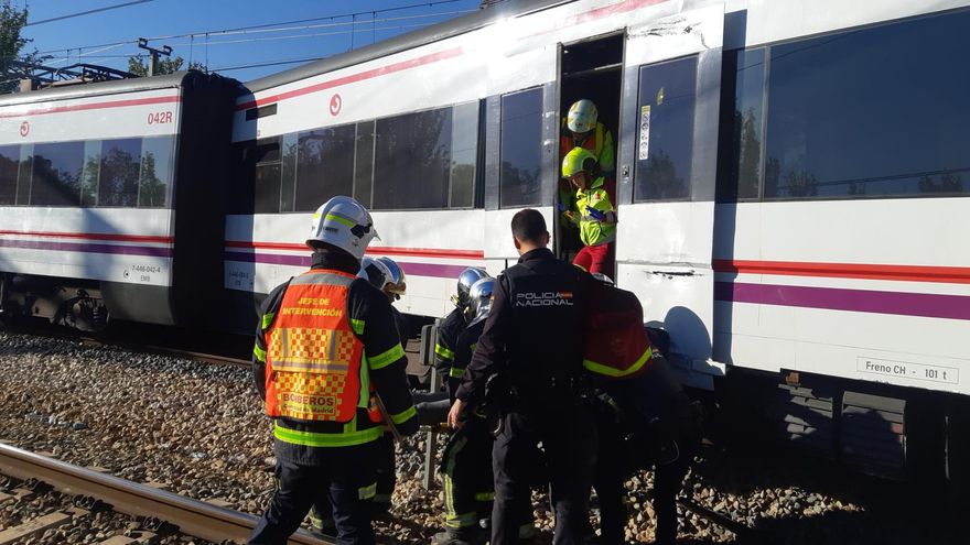 Un tren de Cercanías Madrid descarrila en San Fernando de Henares y corta el servicio entre Vicálvaro y Alcalá