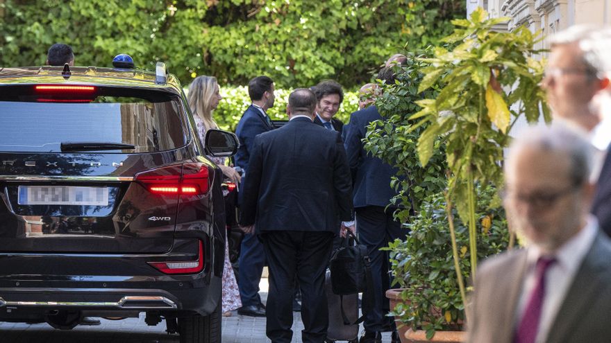 Milei se reúne en Madrid con empresarios españoles