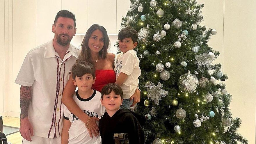 La Navidad de Lionel Messi: así festejó el capitán de la selección argentina junto a su familia