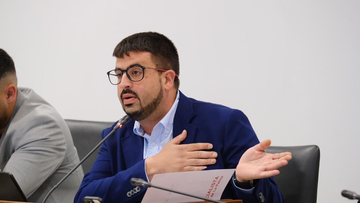 Borja Perdomo, portavoz del Grupo Socialista en el Cabildo de La Palma.