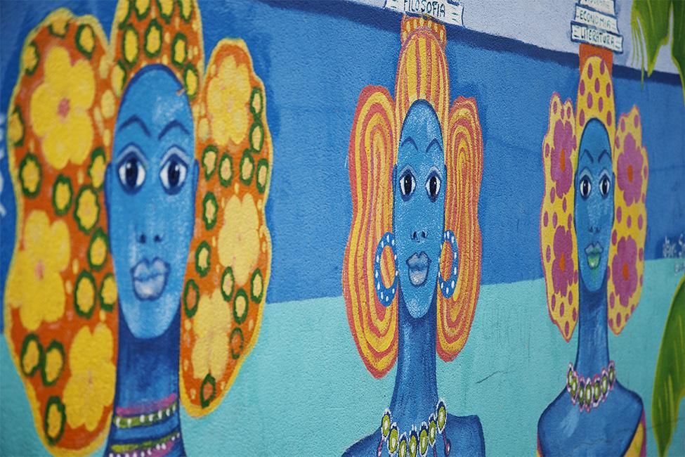 Proyecto Arte para todos, en el Polígono Sur de Sevilla.