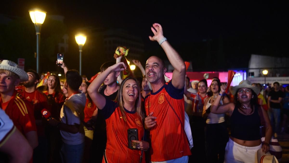 Pantalla gigante para ver la semifinal del Mundial de fútbol España-Francia este martes en Logroño