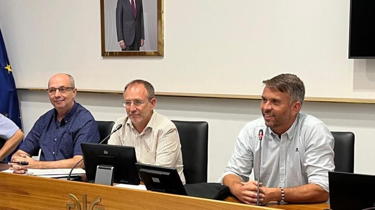 Juan Ramón Felipe, Sergio Rodríguez (dcha.) y Javier Peña.