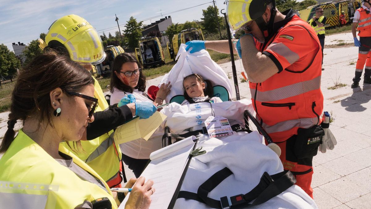 Simulacro de emergencias en Logroño