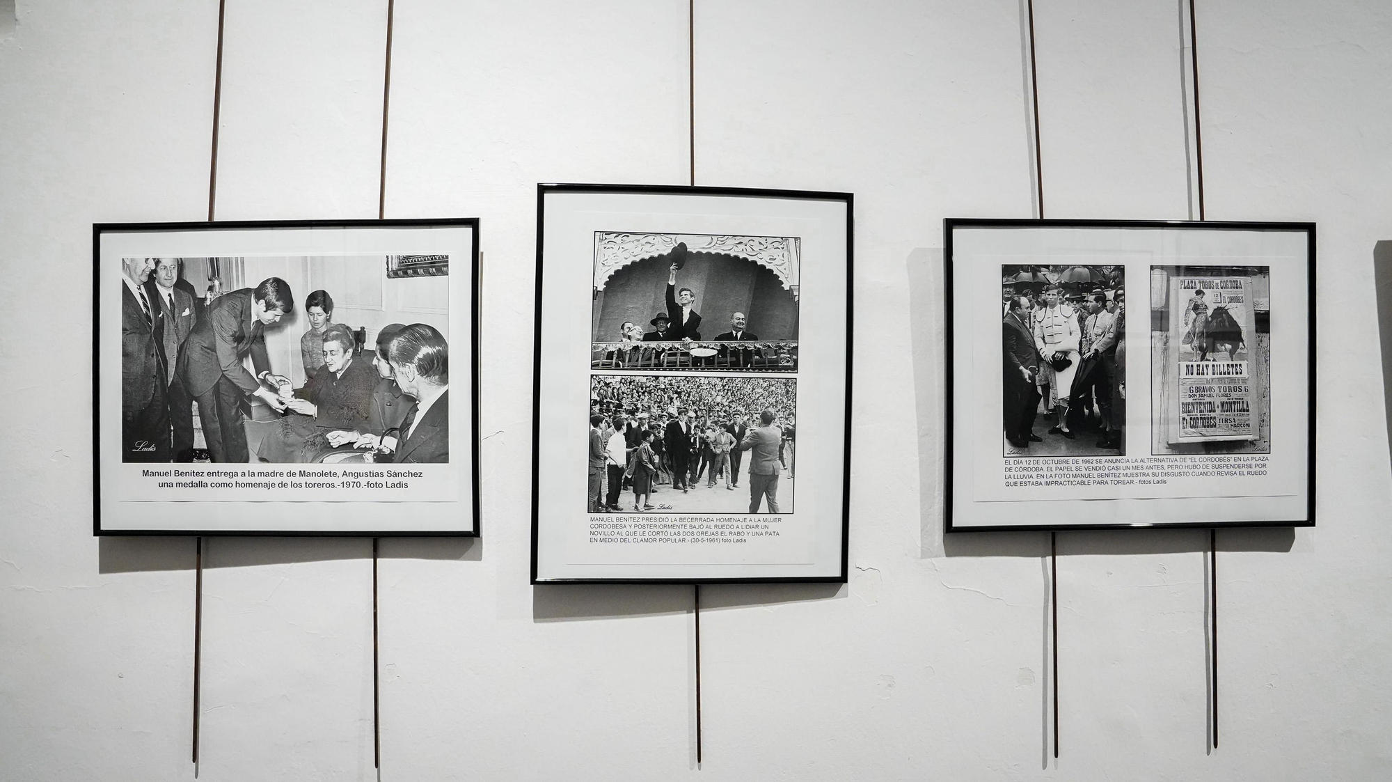 Exposición '80 años de la firma fotográfica Ladis. Homenaje por el noventa cumpleaños de El Cordobés.