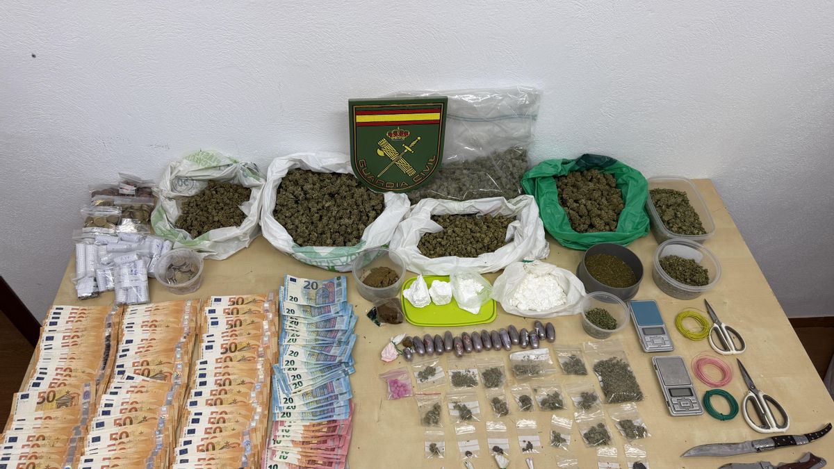 Desmantelan un punto de venta de droga situado frente a un centro educativo en Almodóvar del Río.
