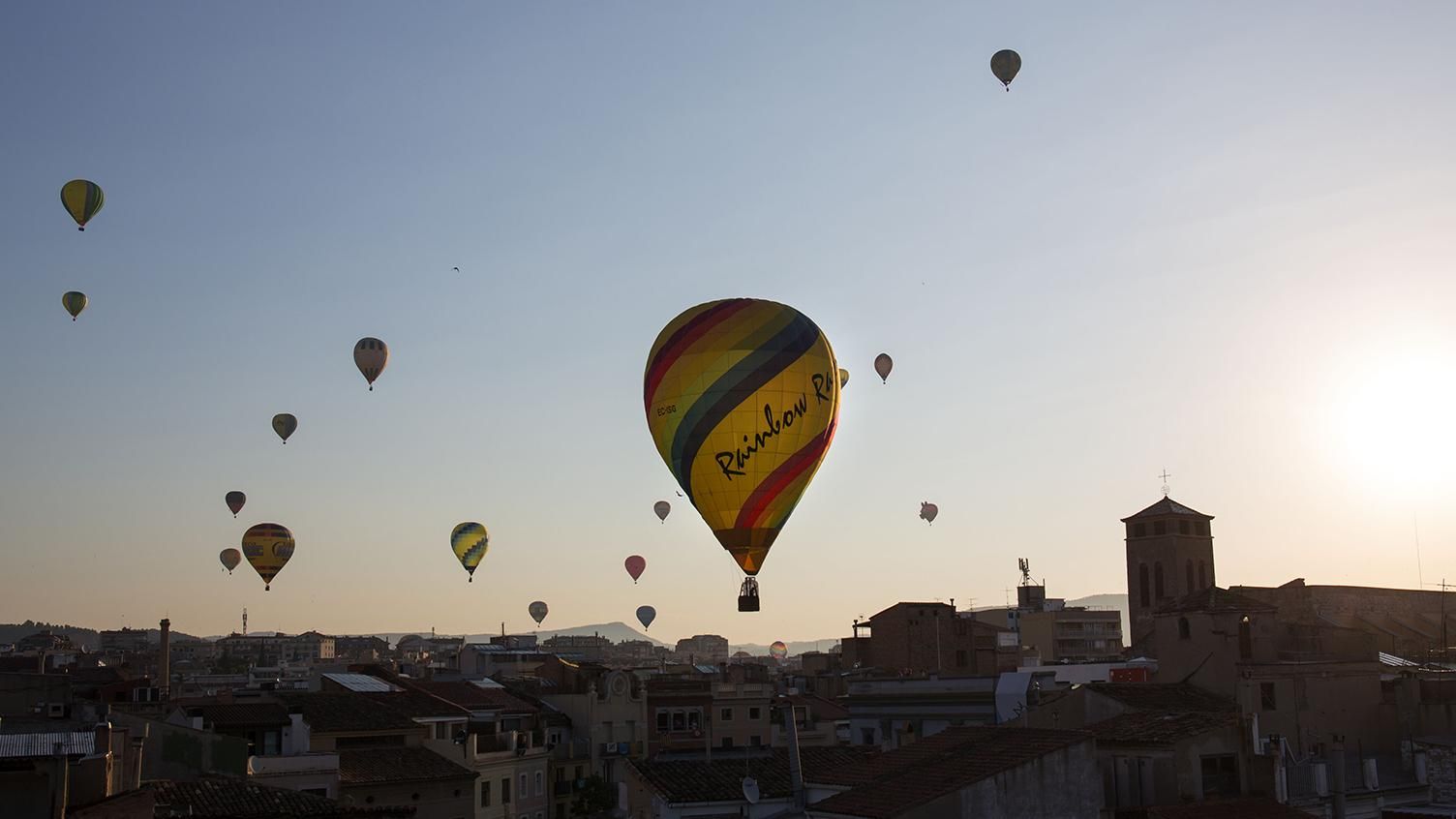 Globos aerostáticos.