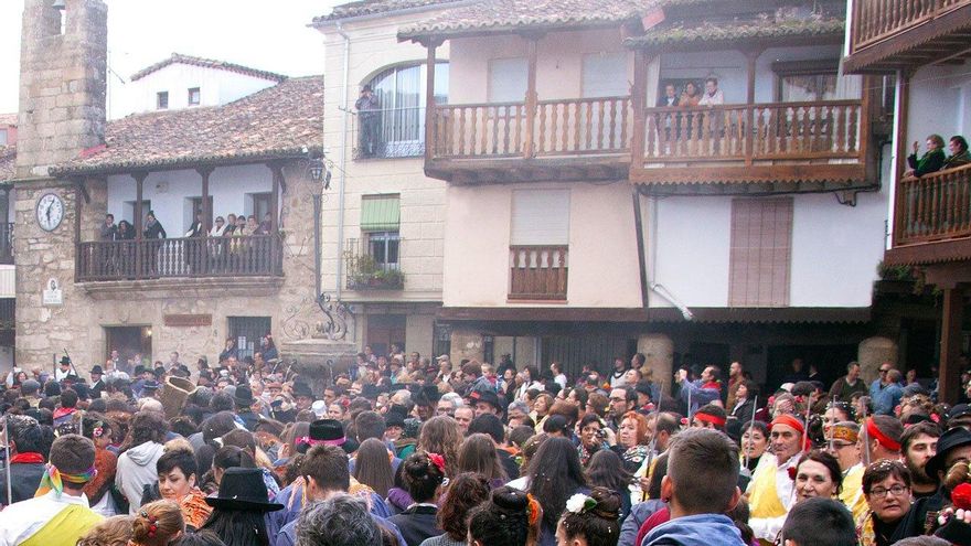 La plaza de Villanueva de la Vera