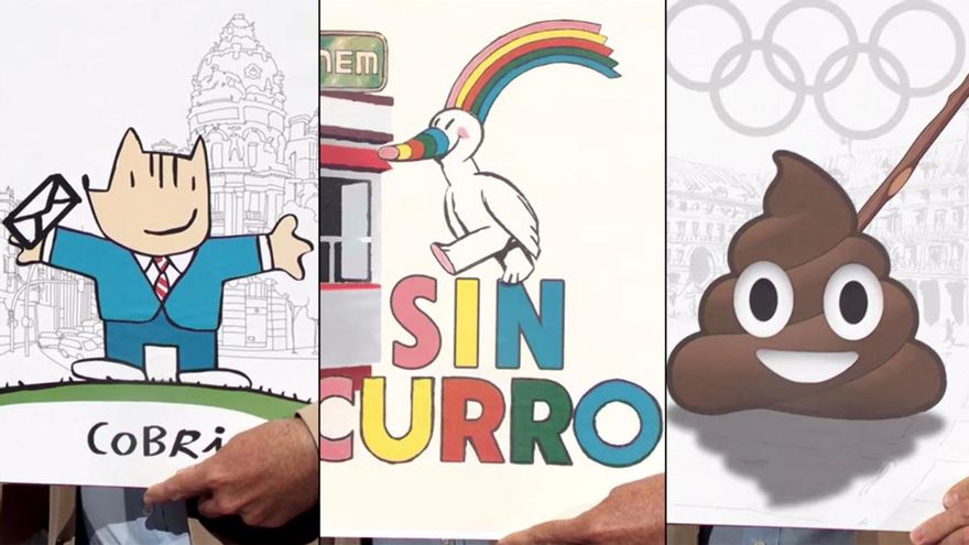 Las mascotas olímpicas diseñadas por Martínez-Almeida