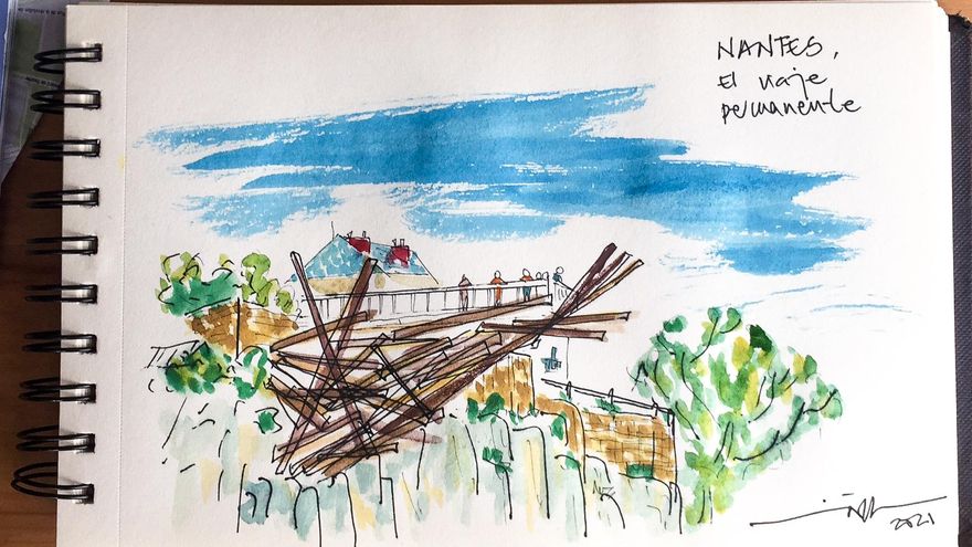 Cuaderno de viaje a Nantes en furgoneta, por Iñaki Makazaga