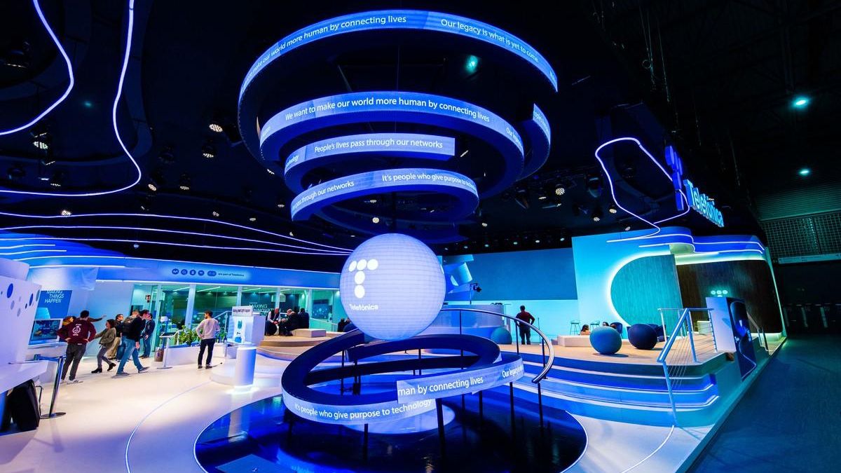 Stand Telefónica en el MWC