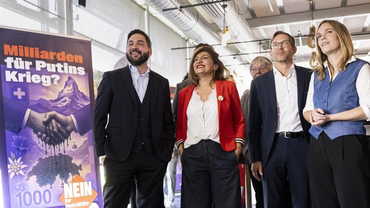 Varios políticos suizos contrarios a la norma para imponer nuevas normas sobre la neutralidad, celebran los resultados del referéndum