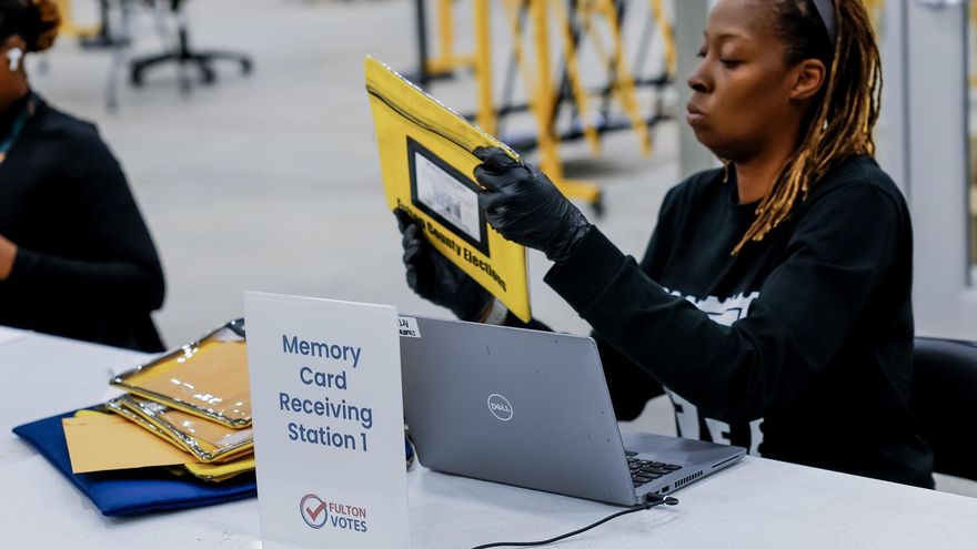 Recuento de votos en el estado de Georgia.